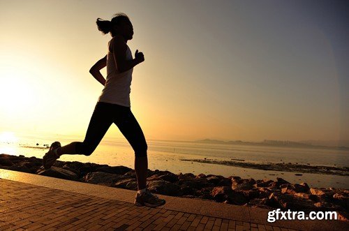 Stock Photos - Running people 2, 25xJPG