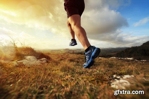 Stock Photos - Running people 2, 25xJPG