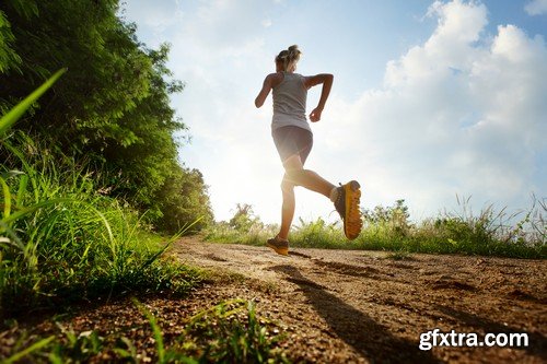 Stock Photos - Running people 2, 25xJPG