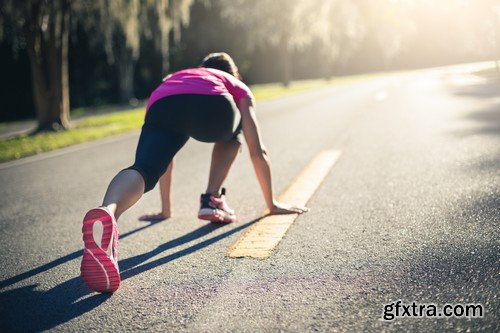 Stock Photos - Running people 2, 25xJPG