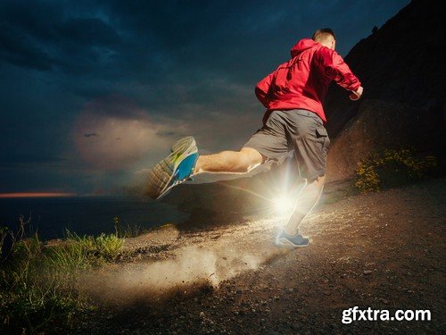 Stock Photos - Running people 2, 25xJPG