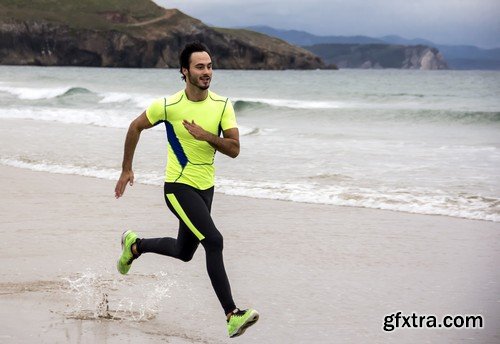 Stock Photos - Running people 2, 25xJPG