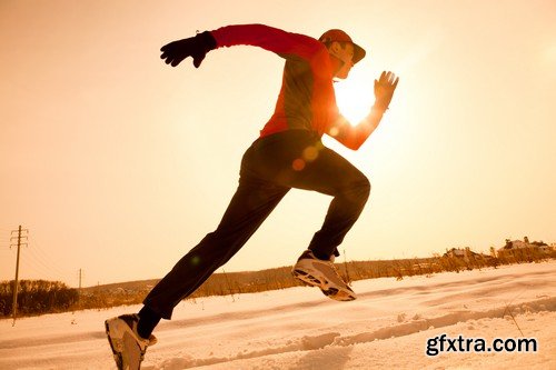 Stock Photos - Running people 2, 25xJPG