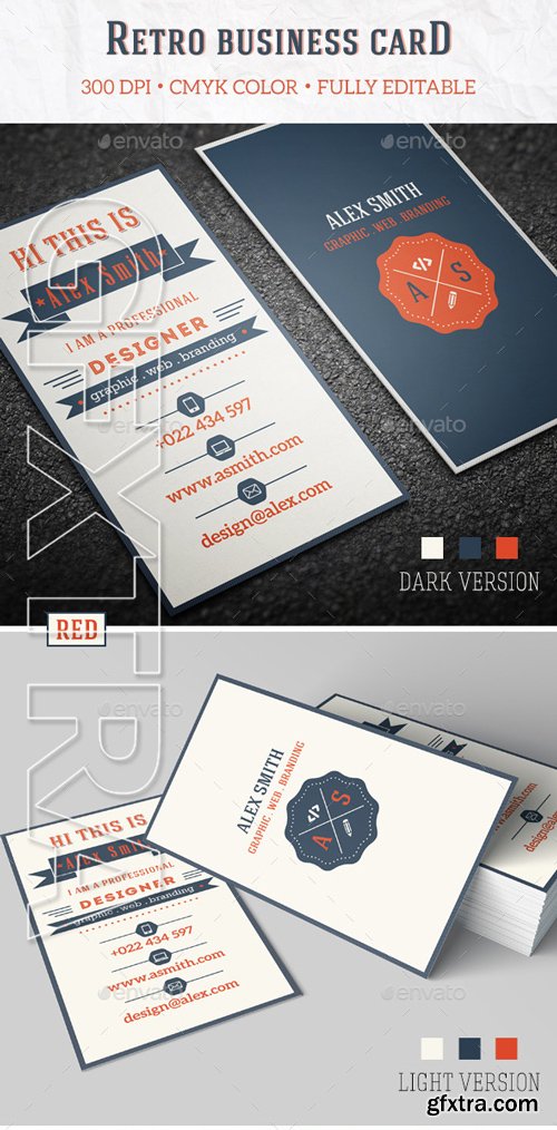 GraphicRiver - Retro Business Card 10177852