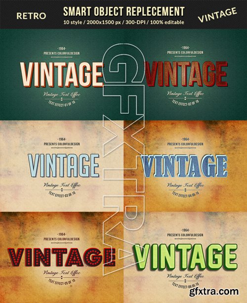 GraphicRiver - Retro Vintage Text Effects 10187529