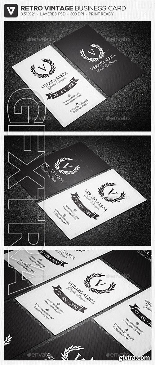 GraphicRiver - Elegant Retro Vintage Business Card-04 10186425