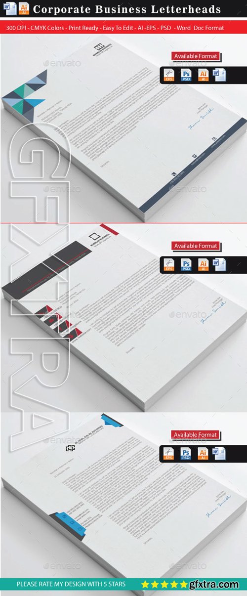 GraphicRiver - Creative Modern Letterhead Bundle 10187202