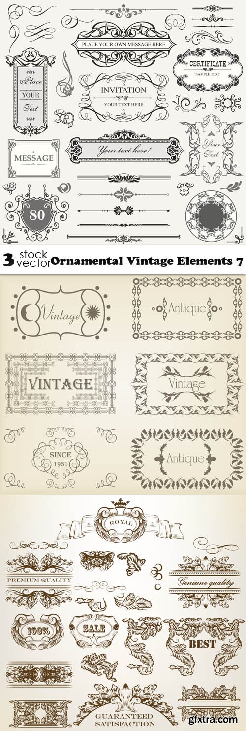 Vectors - Ornamental Vintage Elements 7