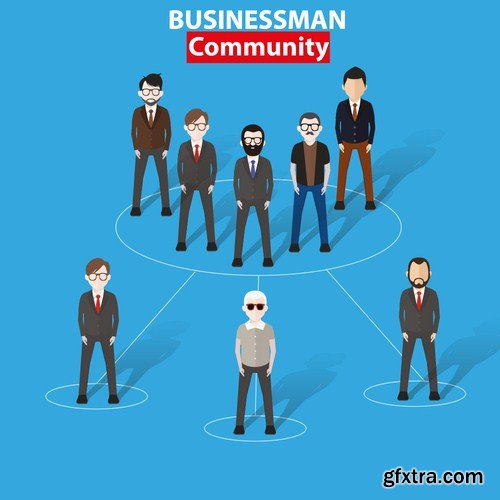 Stock Vector - Conceptual Group of People#2