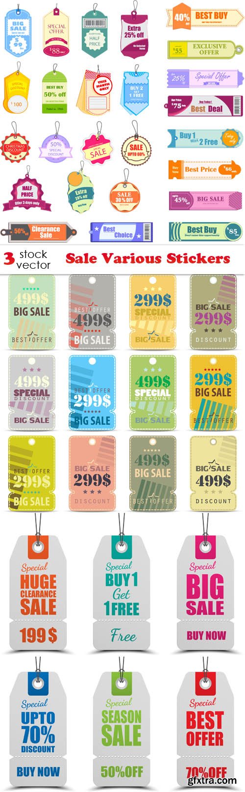 Vectors - Sale Various Stickers