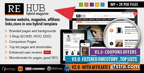 ThemeForest - REHub v3.9.1 - Directory, Shop, Coupon, Affiliate Theme