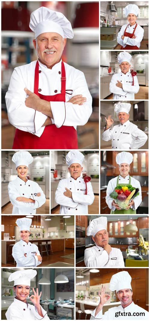 Chef of kitchen - stock photos