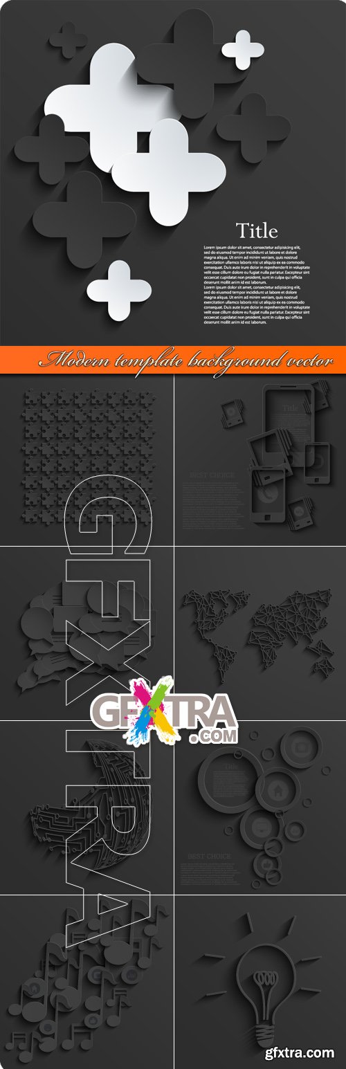 Modern template background vector