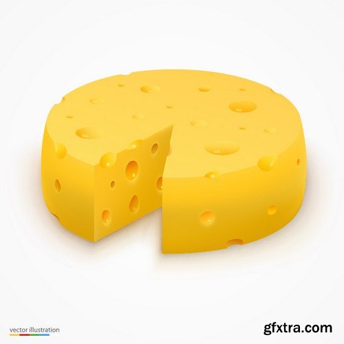 Stock Vectors - Cheese 2, 25xEPS