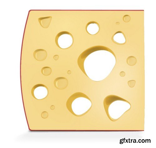 Stock Vectors - Cheese 2, 25xEPS