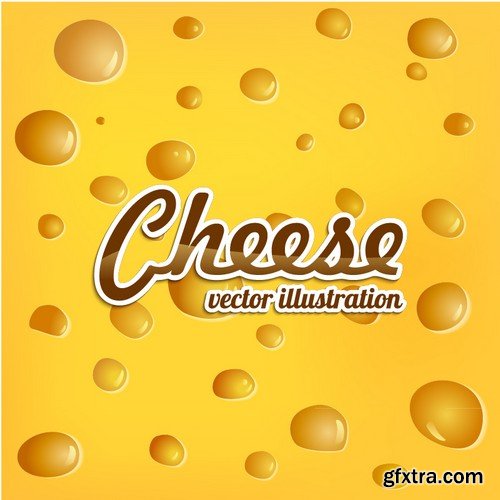 Stock Vectors - Cheese 2, 25xEPS