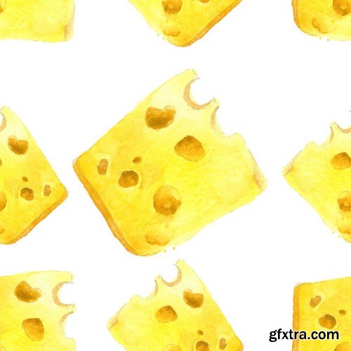 Stock Vectors - Cheese 2, 25xEPS