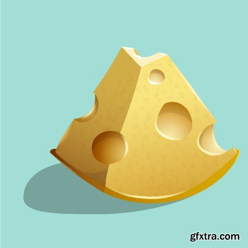 Stock Vectors - Cheese 2, 25xEPS