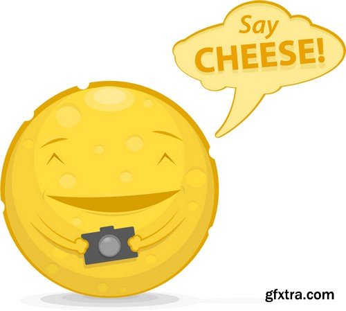 Stock Vectors - Cheese 2, 25xEPS