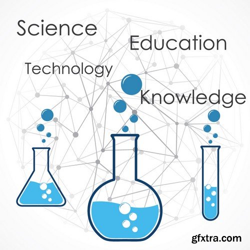 Stock Vectors - Science 6, 25xEPS