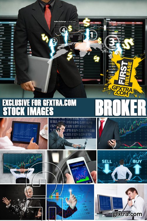 Stock Photos - Broker, 25xJPG