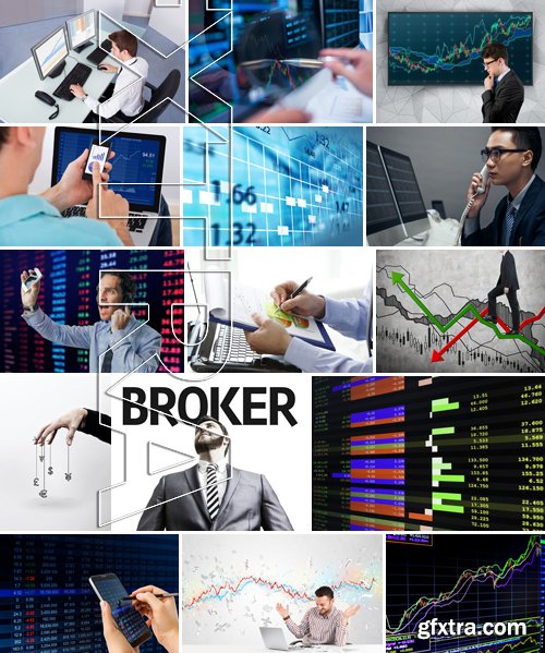 Stock Photos - Broker, 25xJPG