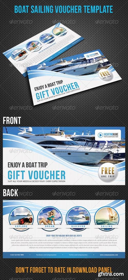 GraphicRiver - Boat Sailing Gift Voucher V22