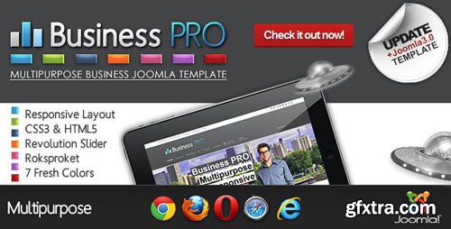 Themeforest - Business Pro - Clean Responsive Joomla Template 4124630