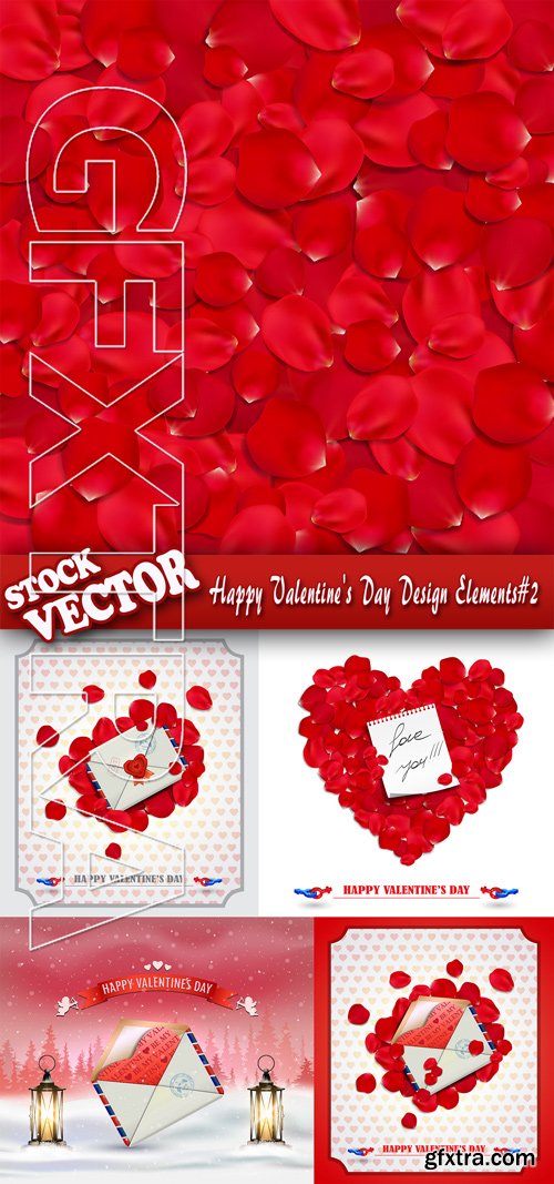 Stock Vector - Happy Valentine's Day Design Elements#2