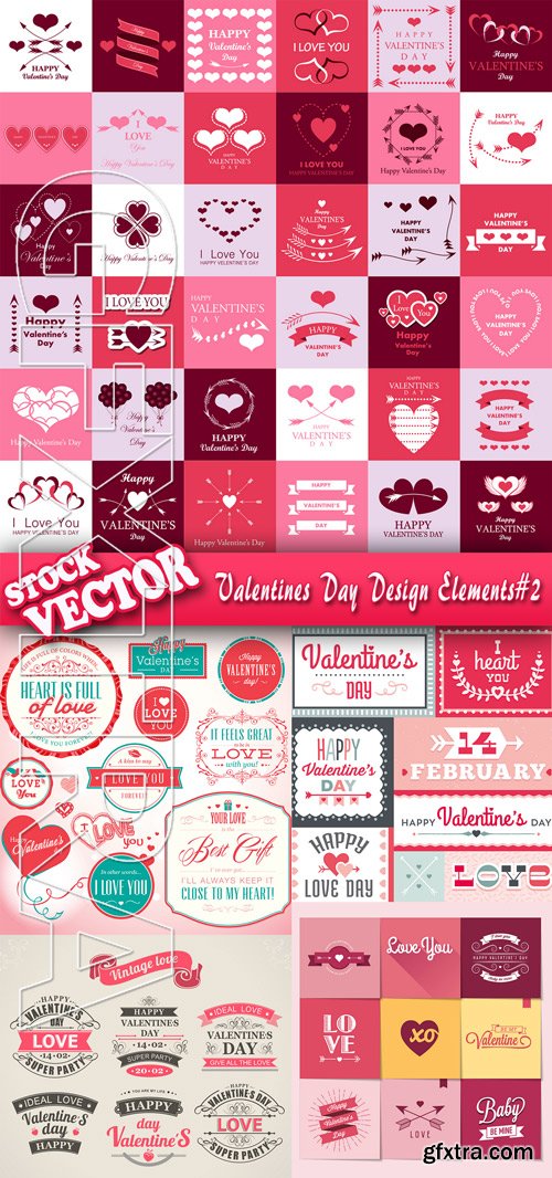 Stock Vector - Valentines Day Design Elements#2