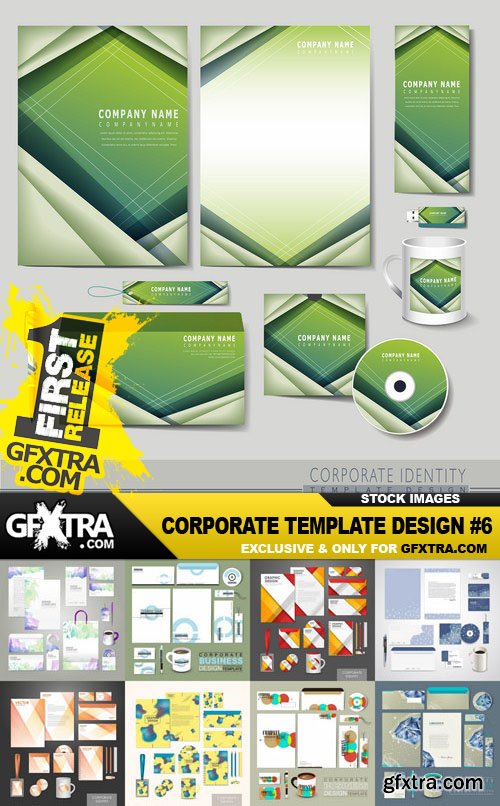 Corporate Template Design #6 - 25 Vector