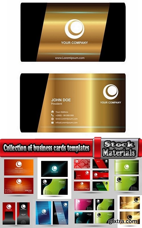 Collection of business cards templates #10-25 Eps