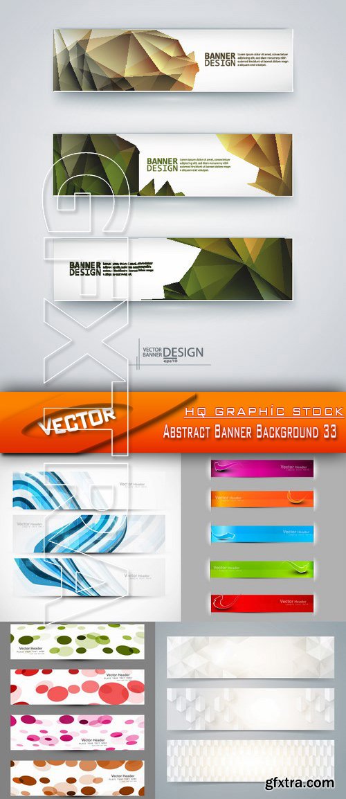 Stock Vector - Abstract Banner Background 33