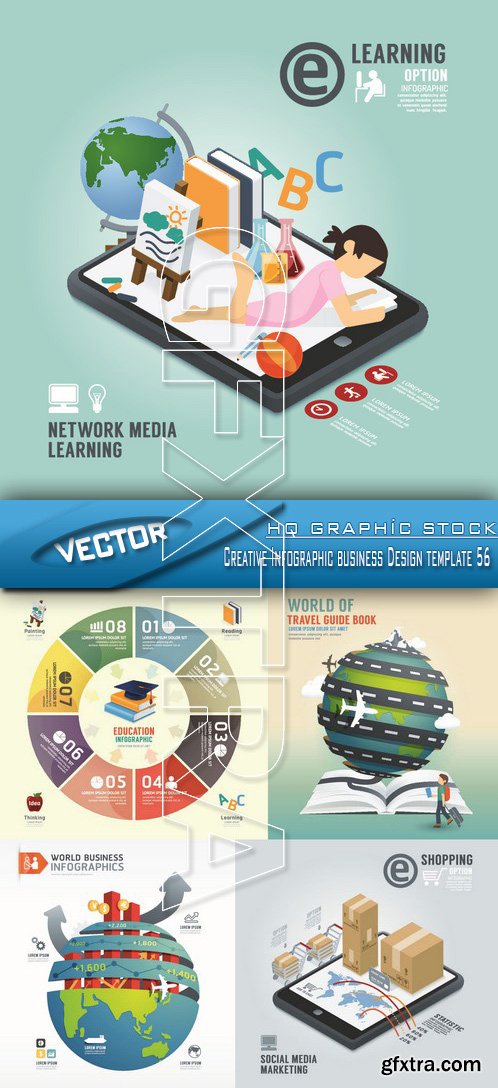 Stock Vector - Creative Infographic business Design template 56