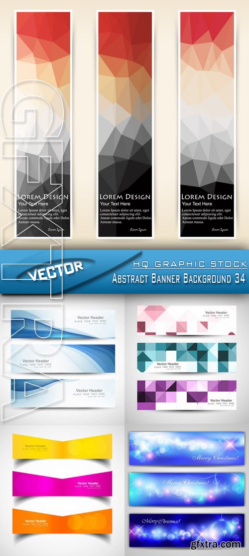 Stock Vector - Abstract Banner Background 34