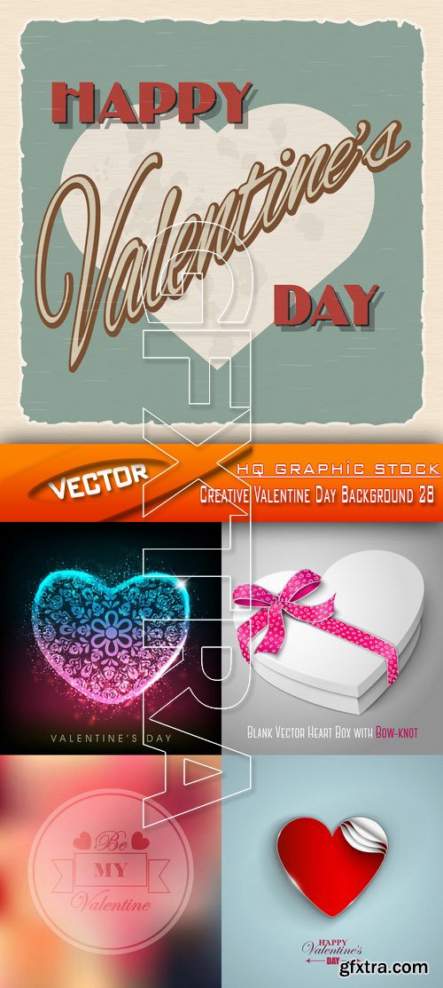 Stock Vector - Creative Valentine Day Background 28