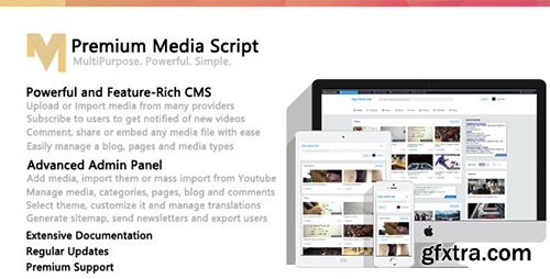 CodeCanyon - Premium Media Script v1.2.1 9324018