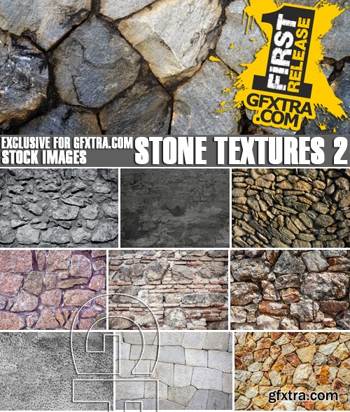 Stock Photos - Stone Textures 2, 25xJPG