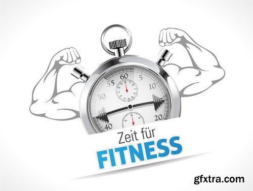 Stock Vectors - Fitness 3, 26xEPS