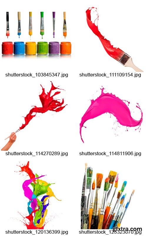 Amazing SS - Paints and Paintbrushes, 25xJPGs