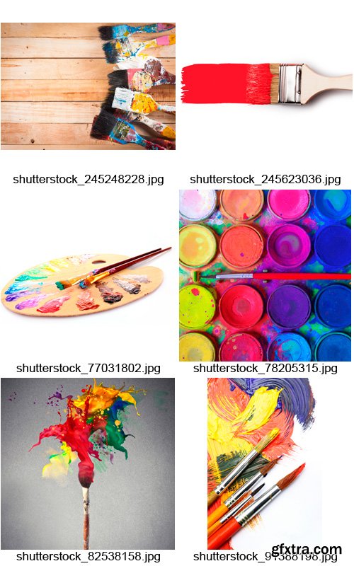 Amazing SS - Paints and Paintbrushes, 25xJPGs