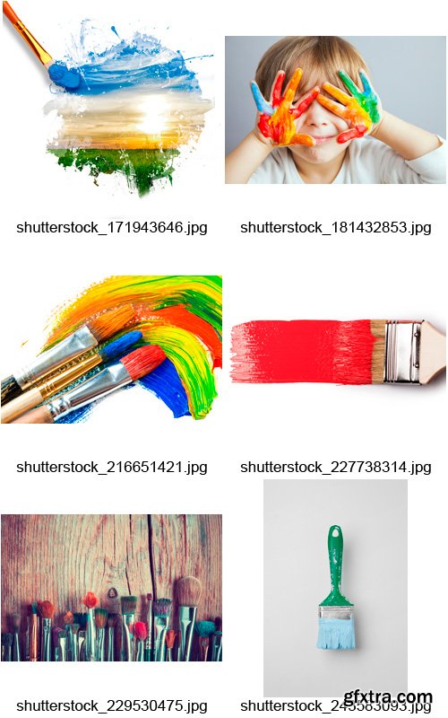 Amazing SS - Paints and Paintbrushes, 25xJPGs