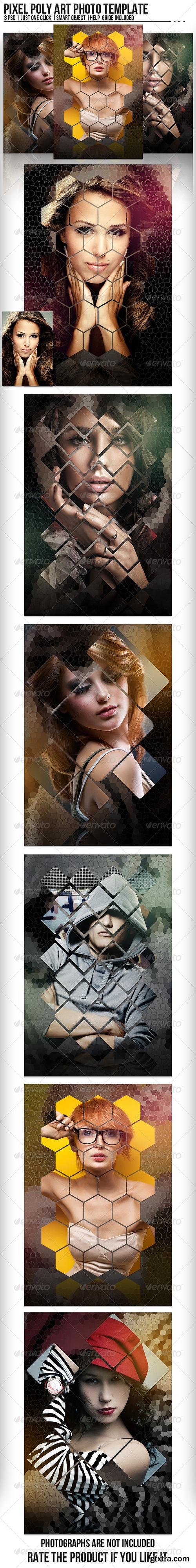 GraphicRiver - Pixel Poly Art Photo Template