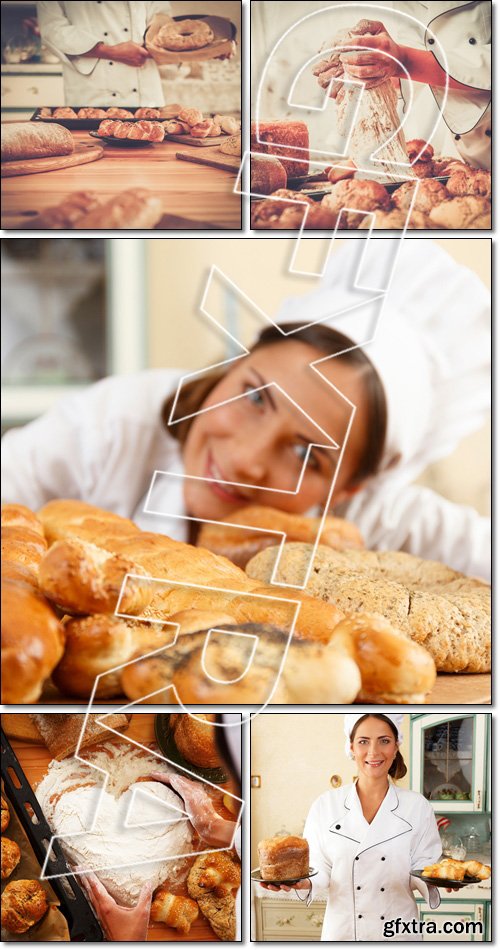 Cook hands preparing dough for homemade pastry - Stock photo