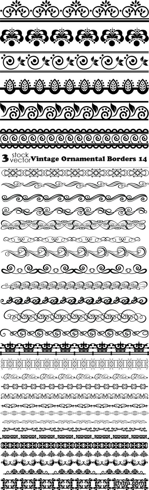 Vectors - Vintage Ornamental Borders 14