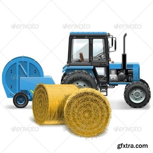 GraphicRiver - Hay Baler Concept