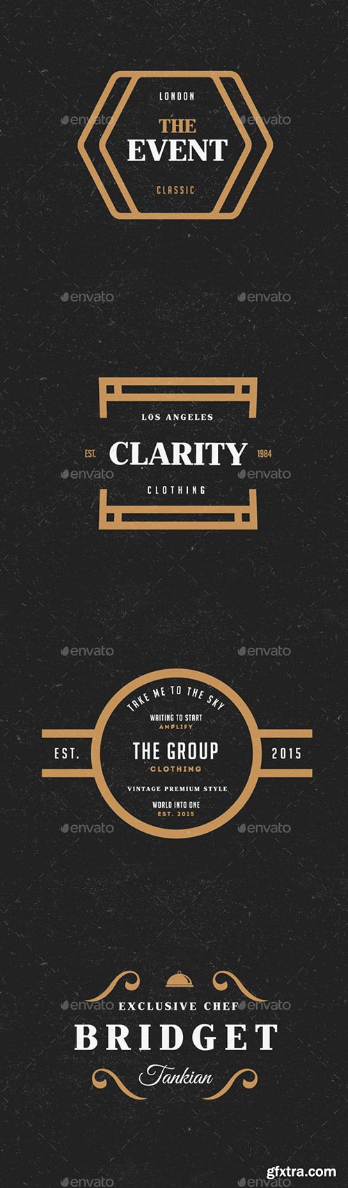 GraphicRiver 12 Vintage Logos Labels & Badges 9991408