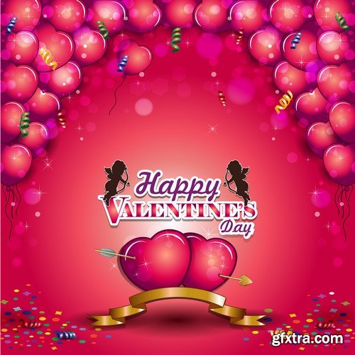 Valentine Vector Cards - 25x EPS