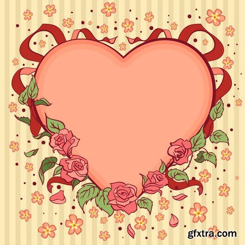 Valentine Vector Cards - 25x EPS