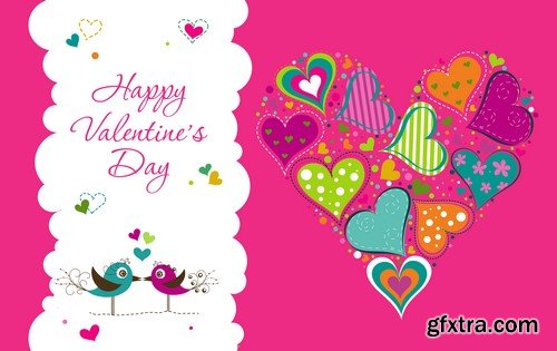 Valentine Vector Cards - 25x EPS